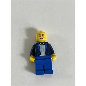LEGO Groom - Dark Blue Suit minifigure - Wedding - Made Of Genuine LEGO